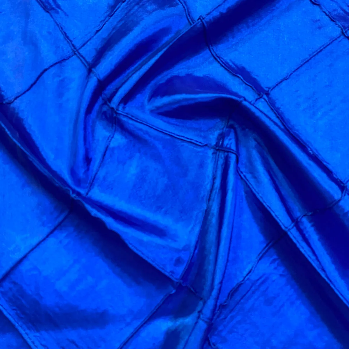 4" Pintuck Taffeta Wholesale Fabric in Royal 100