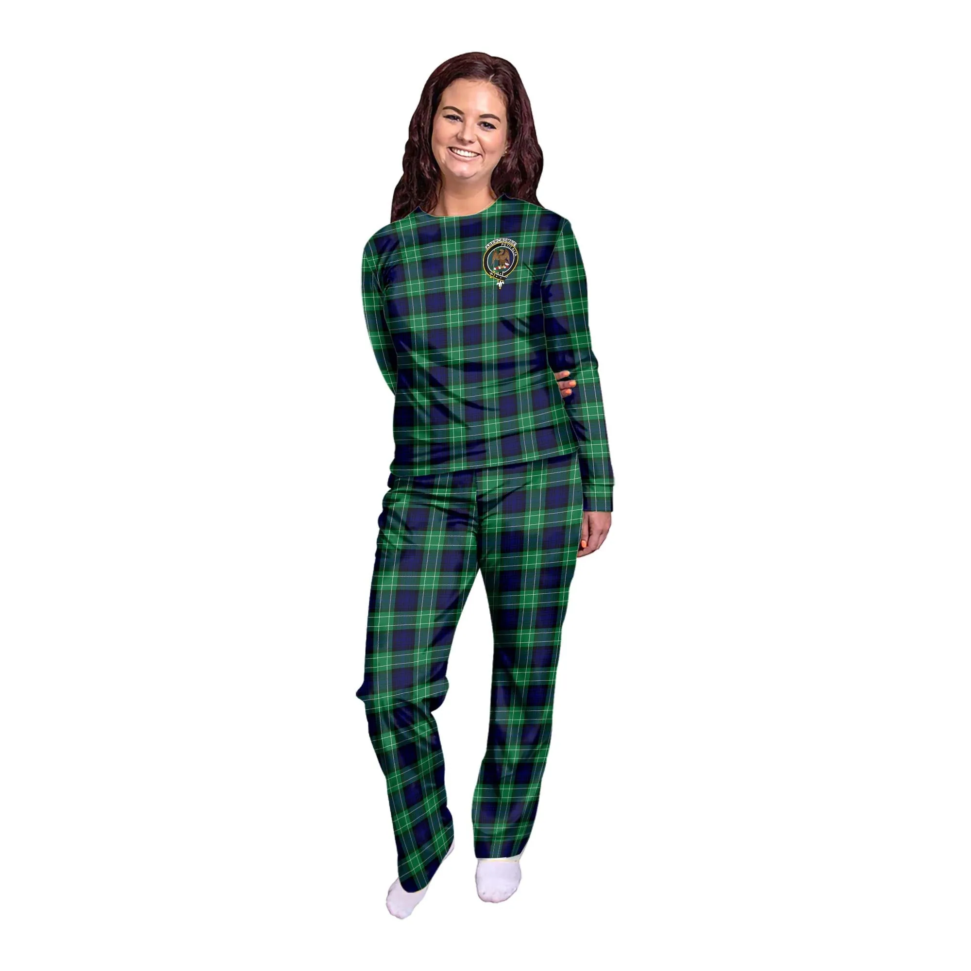 Abercrombie Tartan Pajamas Family Set with Family Crest