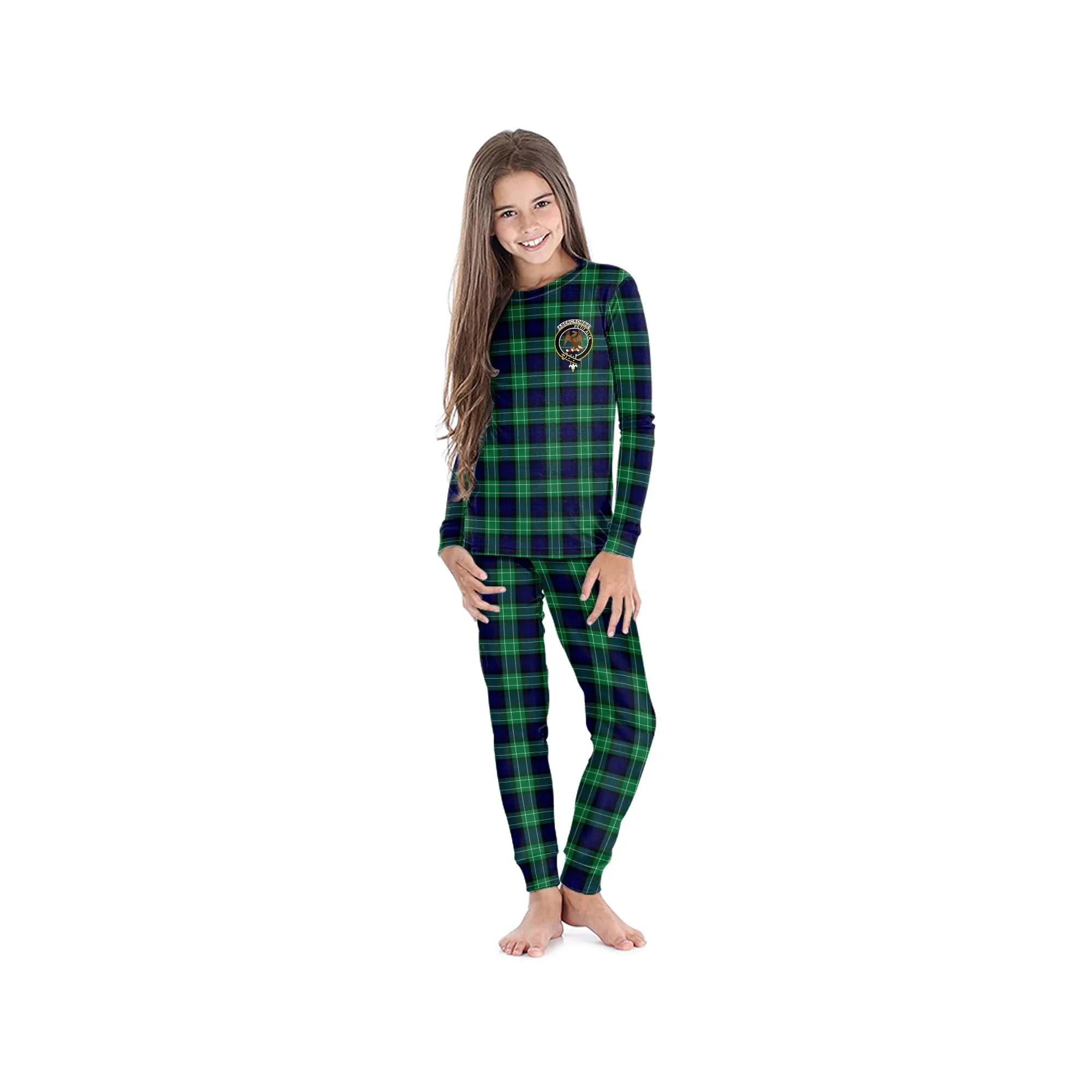 Abercrombie Tartan Pajamas Family Set with Family Crest