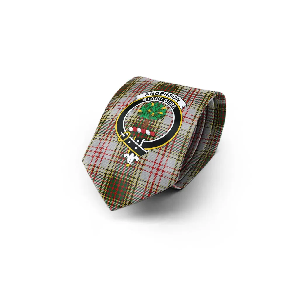 Anderson Dress Tartan Classic Necktie with Family Crest