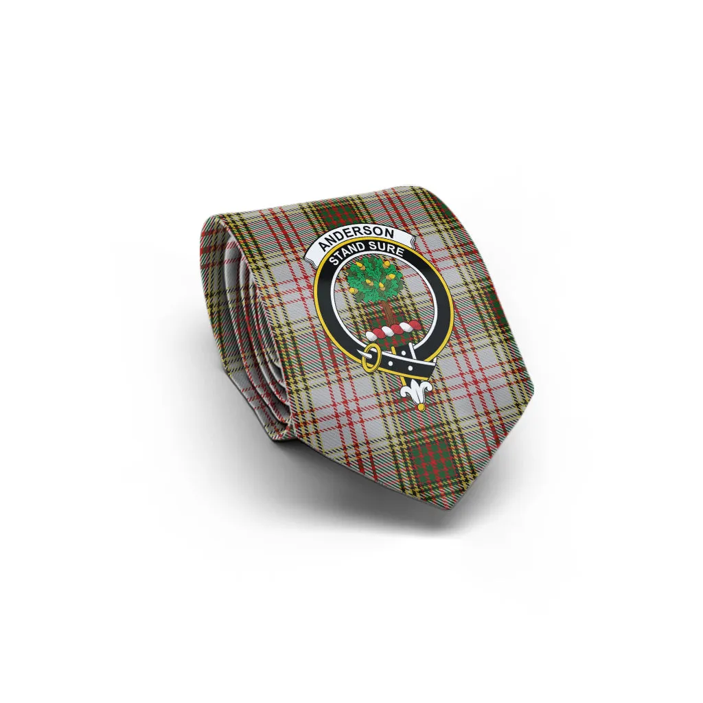 Anderson Dress Tartan Classic Necktie with Family Crest