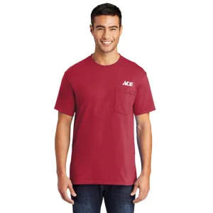 Artcraft L Sizes Unisex Short Sleeve Red Pocket T-Shirt