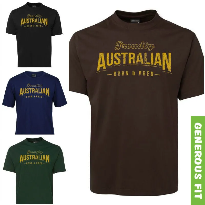 Australian Born & Bred Adults T-Shirt (Various Colours)