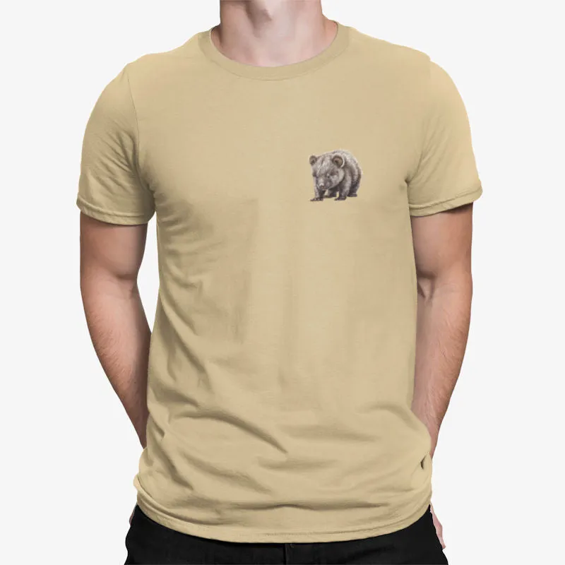 Baby Wombat Left Chest Logo Adults T-Shirt (Various Colours)