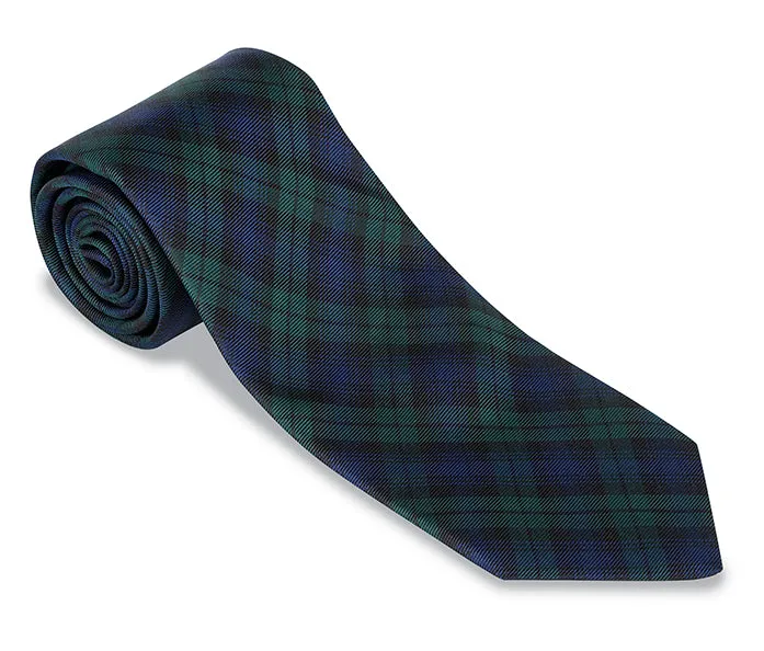 Black Watch Tartan Necktie - F473