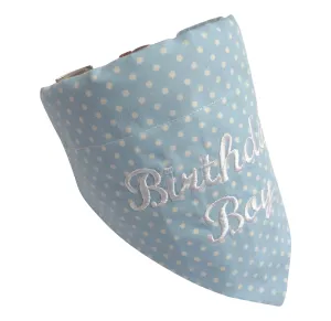 Blue Birthday Boy Dog Bandana