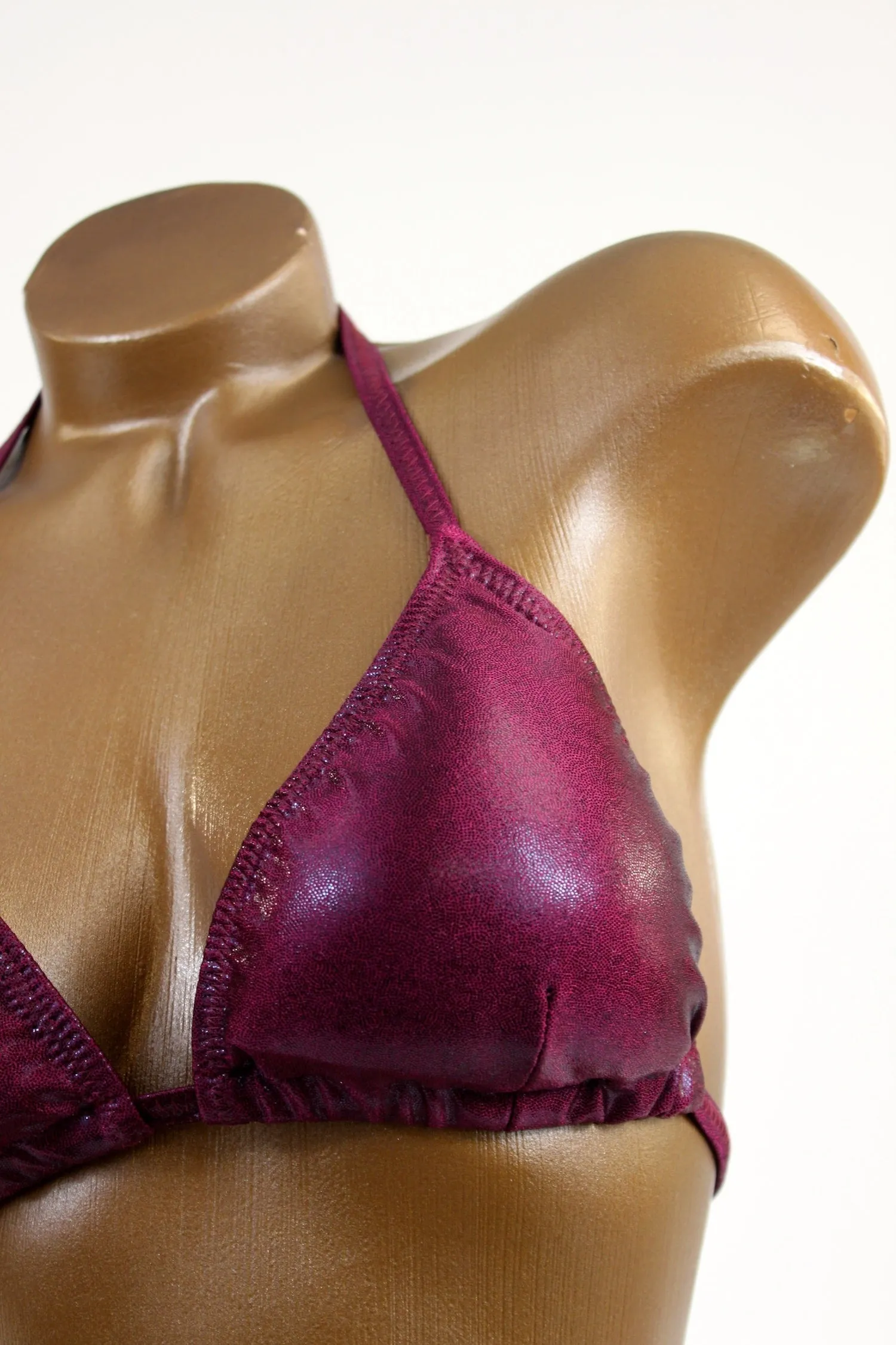 Burgundy Mystique Spandex Posing Suit