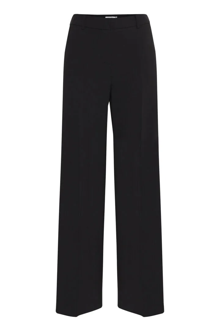 Danta Wide Leg Trousers - Black