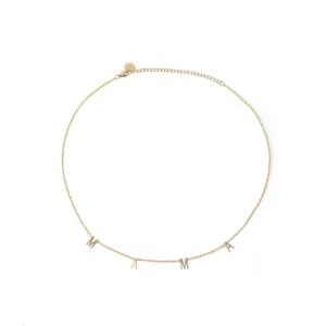 Mama Space Necklace, Gold