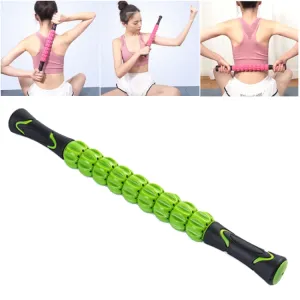 Relieving Muscle Soreness and Cramping Muscle Roller Stick Body Massage Roller(Green)