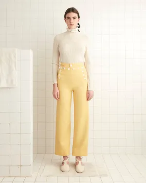 Riding Twill Sailor Trousers - Yellow