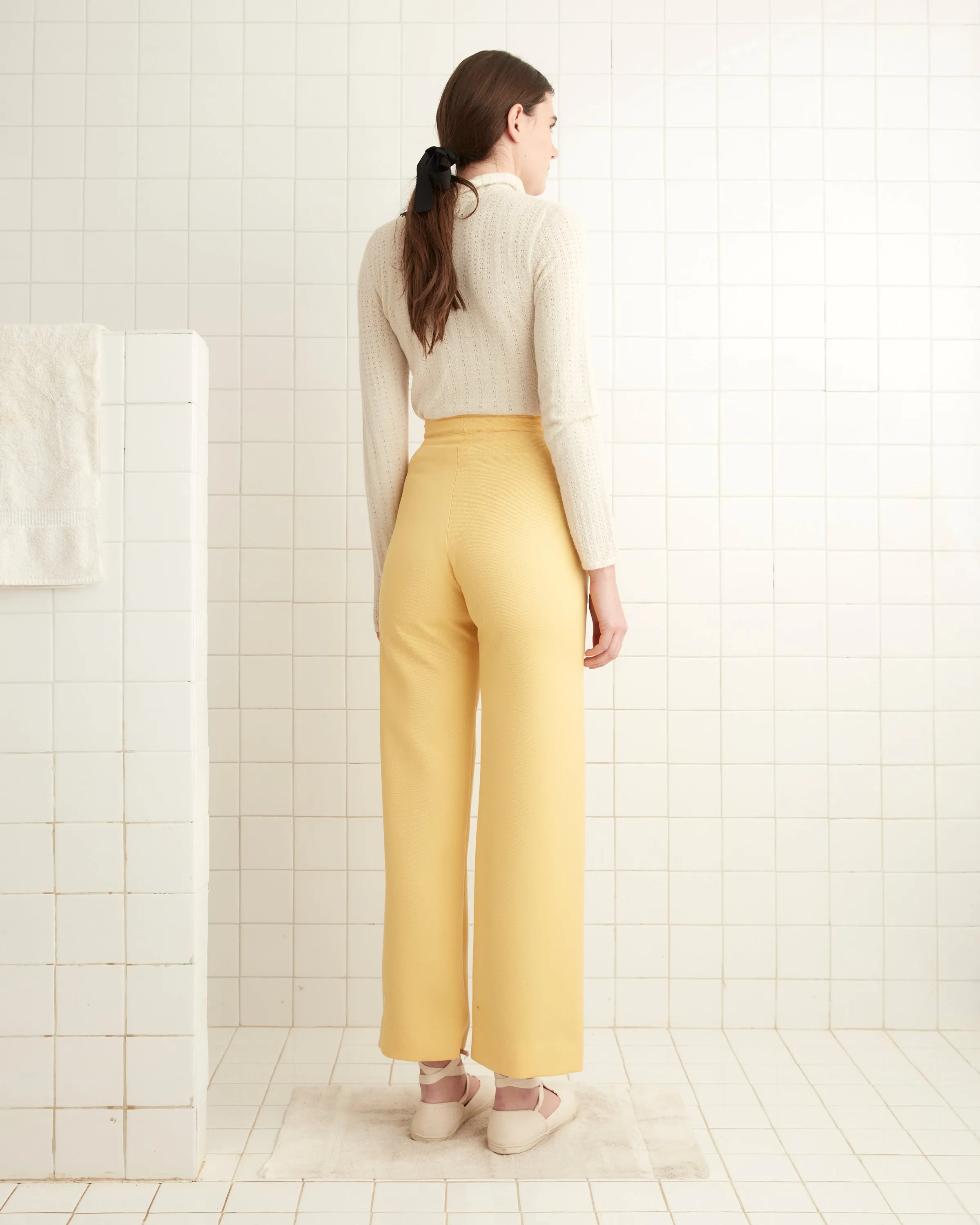 Riding Twill Sailor Trousers - Yellow