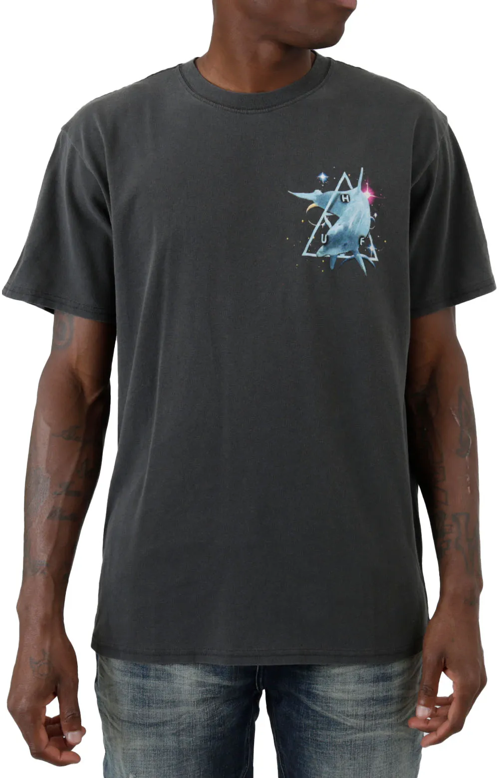 Space Dolphins T-Shirt - Black