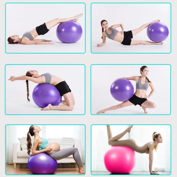 Thickening Explosion-proof Big Yoga Ball Sport Fitness Ball Environmental Pregnant Yoga Ball, Diameter: 65cm(Purple)