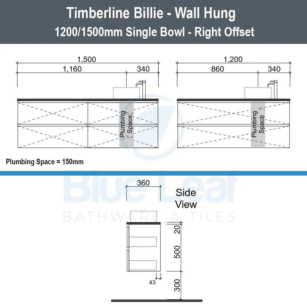 Timberline Billie Wall Hung Vanity