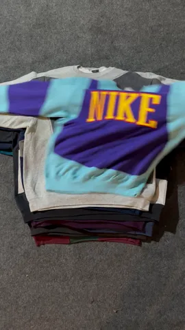 Vintage Nike Reworked Spell Out Reworked Sweatshirts - MOQ 25 pcs