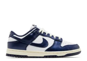 Wmns Nike Dunk Low Prm "VINTAGE NAVY" FN7197 100